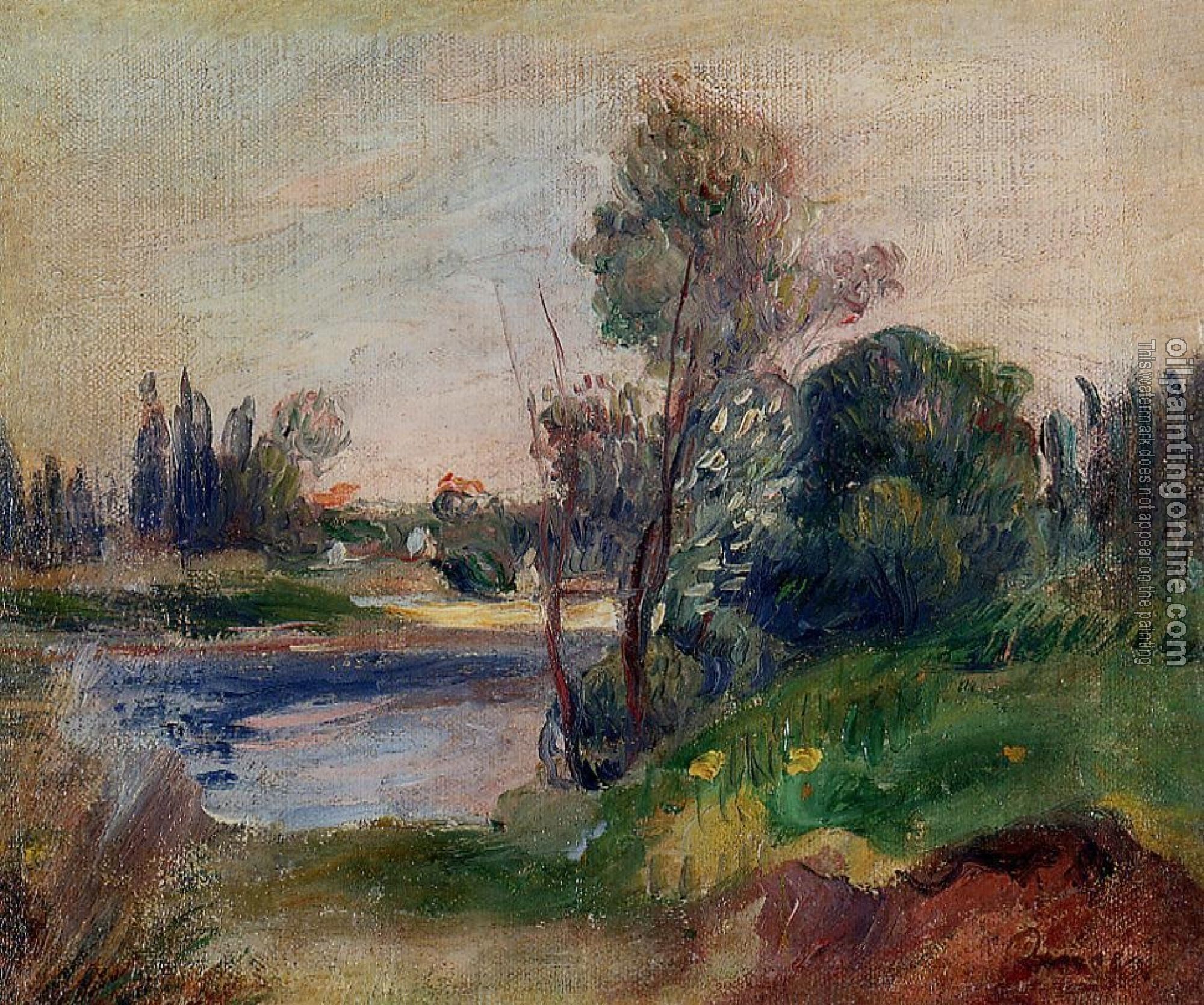 Renoir, Pierre Auguste - Banks of a River